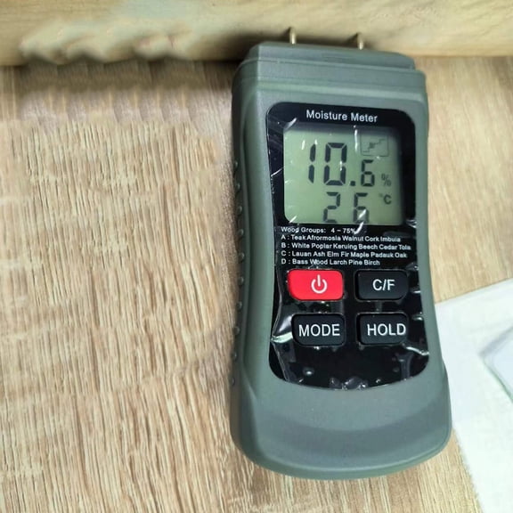 Professional Moisture Meter For Wood Types With Four Measurement Modes Fangkenuo