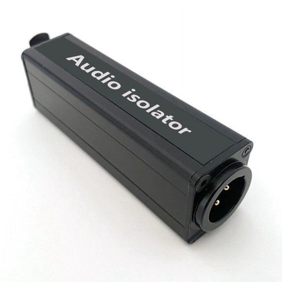 Professional Mono Common Ground Audio Isolator Acoustic Noise Filtering to Current Sound Permalloy Isolation