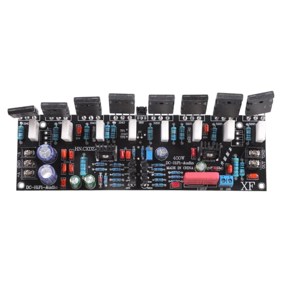 Professional Monos 400W Power Amplifier Electric Amplifiers Double Differential Circuit Design Wide 20V 90V Input Ranges