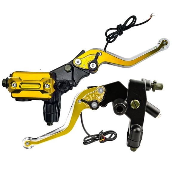 Professional Motorcycle LED Turn Signals Brake Handlebar Lever Aluminum Ergonomic Design Improved Riding Visibility
