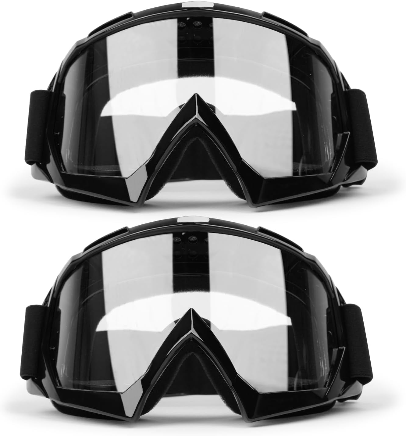 GGBuy 2-Pack Motorcycle Goggles - UV400 Anti-Fog ATV Dirt Bike Goggles For Men & Women - View #5