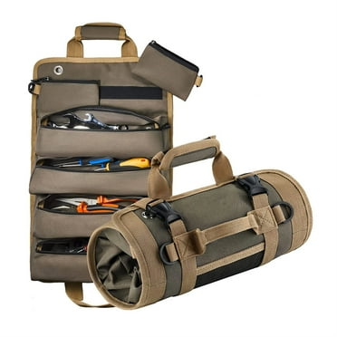 Professional Multi-Pocket Rolled Portable Storage Bag Rolled Multi-Purpose Hardware Tool Bag Waterproof Storage Bag For Pliers Wrench