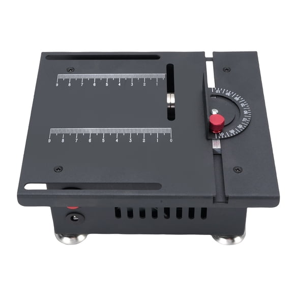 Professional Multifunctional 100W Mini Table Saw with 7-Speed Adjustable Power, 7.09 x 6.30 in / 18 x 16 cm Compact Cutting Machine for Precision DIY Woodworking Crafts - EU Plug
