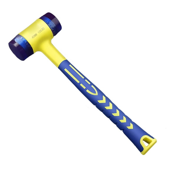Professional Multifunctional Insulated Double Face Rubber Hammer With Plastic Coated Grip For Leather Handheld Tool