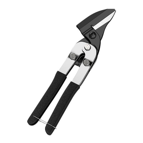 Professional Multifunctional Tin Snips High Carbon Steel Heavy Duty Sheet Metal Shears Ergonomic Handle Locking Mechanism For Cutting Plastic Leather Wire Mesh DIY