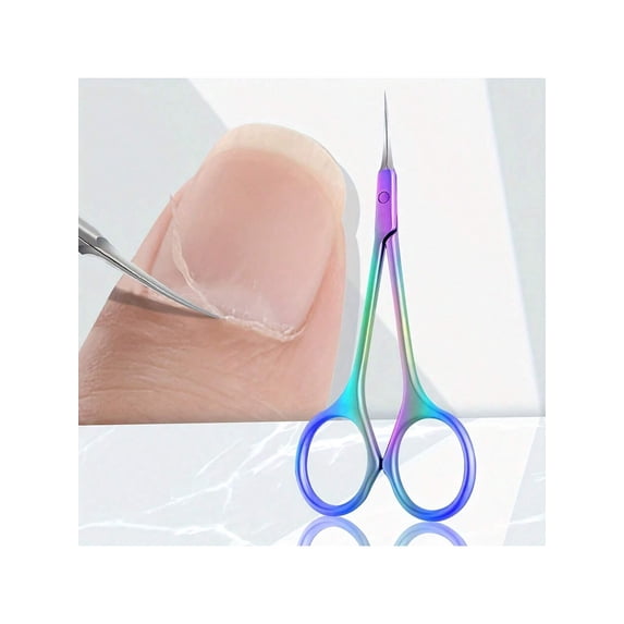 Professional Nail Cuticle Nipper Stainless Steel Curved Nail Foot Care Nipper Colorful Handle For Removing Cuticles Trimming Nail Edges Unisex