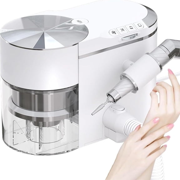Professional Nail Drill And Dust Collector 2-in-1,Portable Nail Polisher With Extension Hose,Adjustable Suction,68db Low Noise,Perfect For Manicure,Pedicure & Nail Art