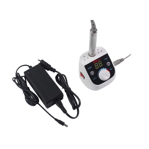 Professional Nail Drill, Electric Table TOP Mini E File Drill, Portable Stainless Polish Sander, 35000RPM Manicure Machine ,Low Noise