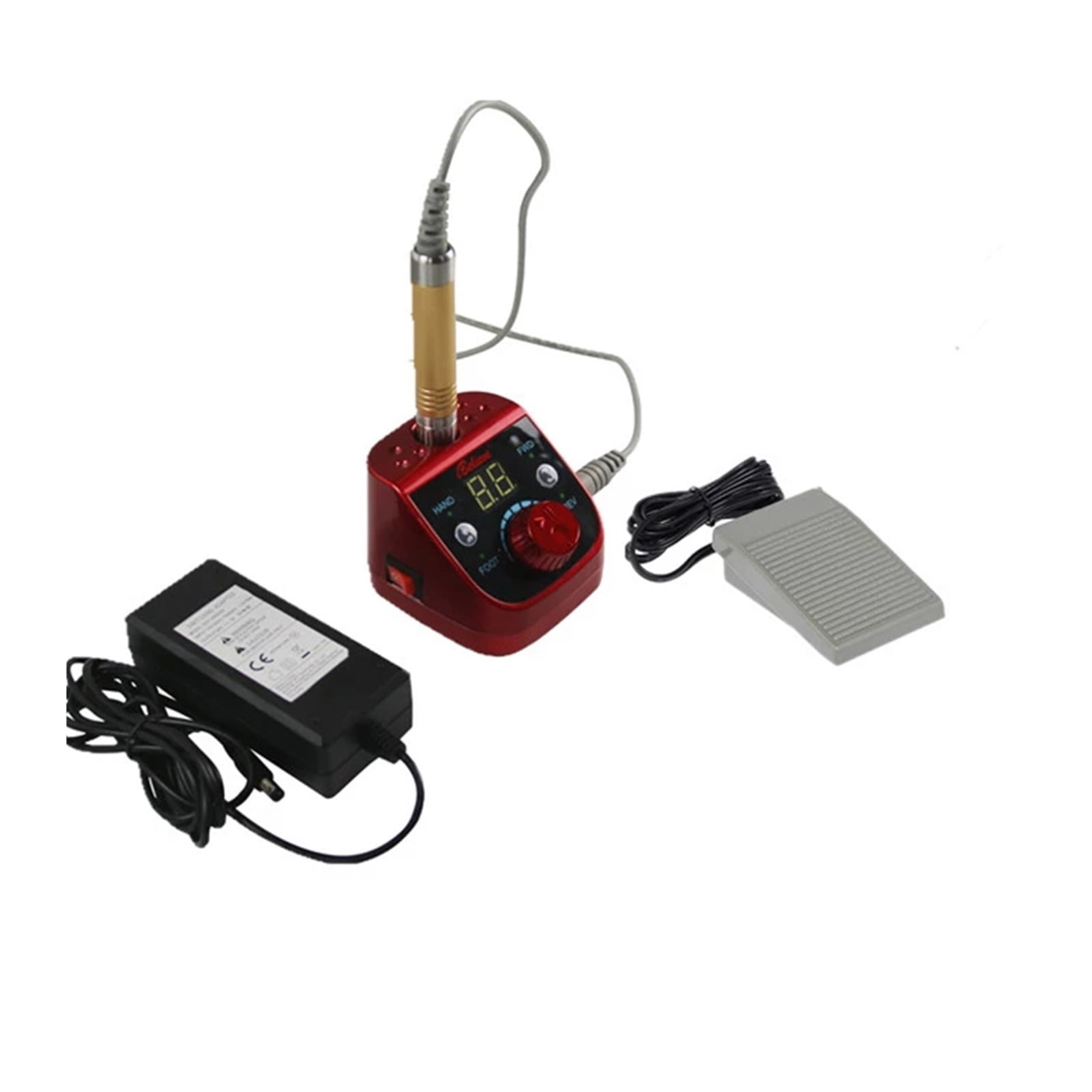 Professional Nail Drill, Electric Table TOP Mini E File Drill, Portable Stainless Polish Sander, 35000RPM Manicure Machine ,Low Noise