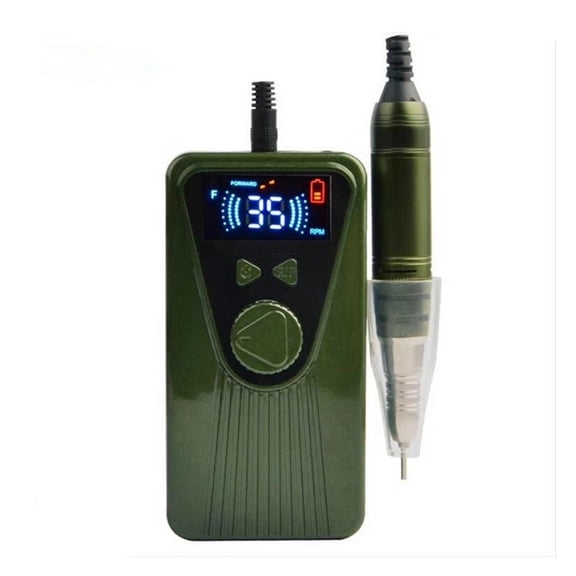Professional Nail Drill Machine 35000 RPM, Portable Rechargeable Electric Nail E File Machine For Acrylic Nails Gel Polishing Removing, Cordless Nail Drill For Home Salon