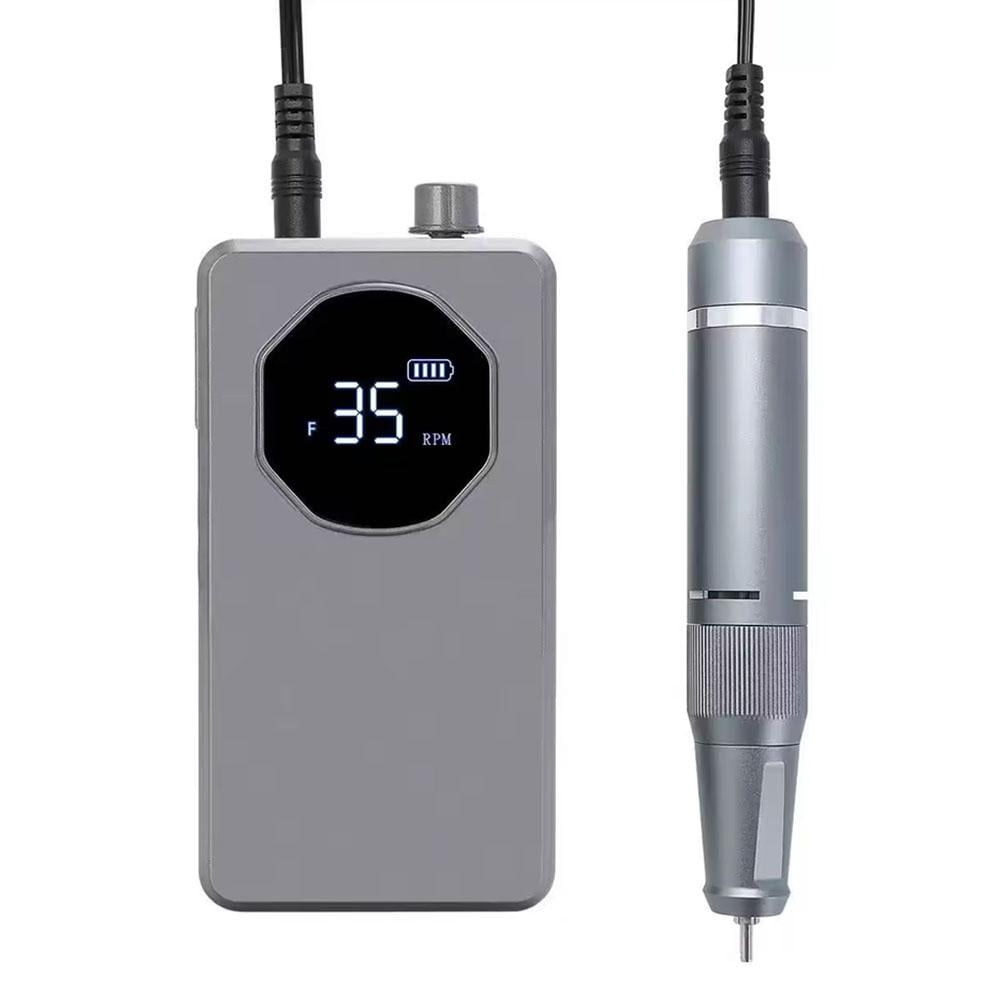 Professional Nail Drill Machine, 35000RPM Portable Electric Nail File for Acrylic Nails and Gel Polish Removal,Long-Lasting,Low Noise Electric Nails Drill for Salon and Home Techs