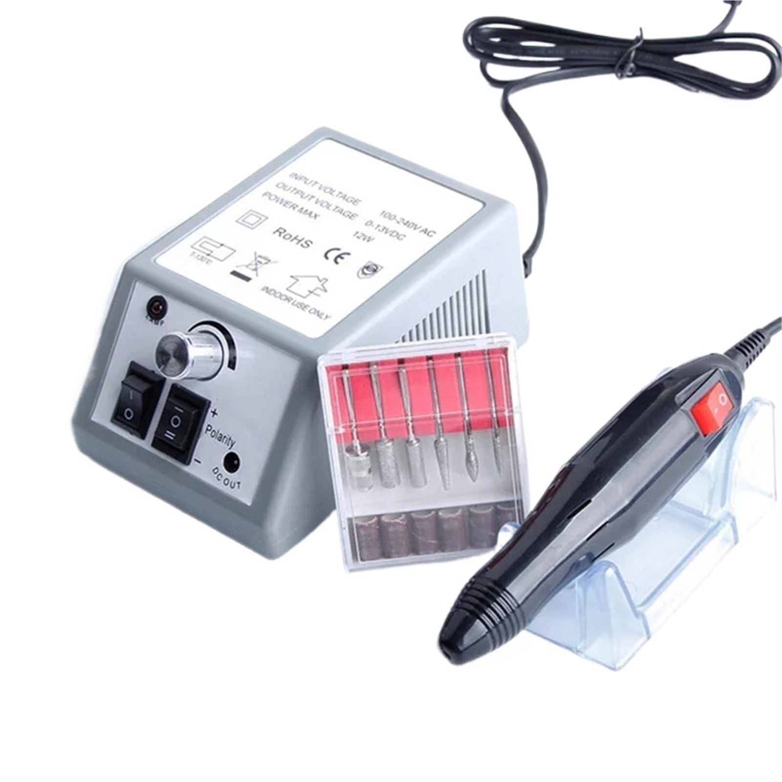 Professional Nail Drill Machine Set Nail Files Drill Bits Gel Polish Remover Tools Low Noise Cutters Nail File Kit