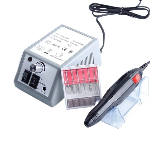 Professional Nail Drill Machine Set Nail Files Drill Bits Gel Polish Remover Tools Low Noise Cutters Nail File Kit