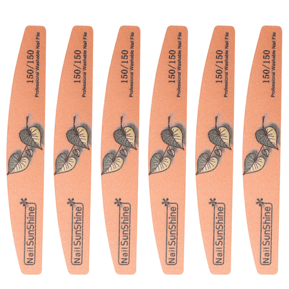 Professional Nail Files and Buffing , Washable Acrylic Files 100/120/150/180/240 Grits Coarse Nail Files Emery Boards for Gel Nails