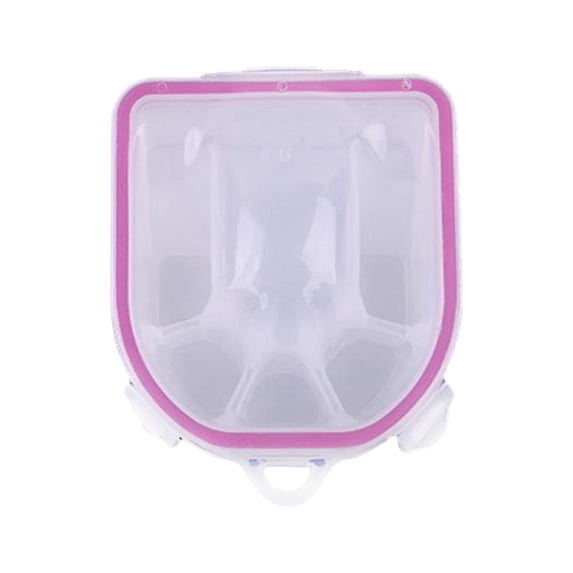 Professional Nail Soaking Bowl Nail Art Tool, Thickened Durable Double Layer Gel Nail Polish Remover Bowl for Nails Spa Pink