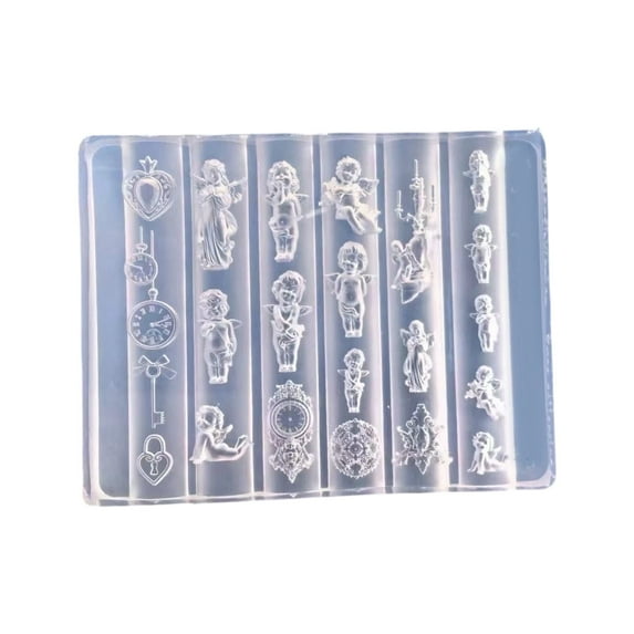 Professional Nails Art Molds Delicate Shape Small Accessories Mold Nails Decorative Molds for Salon Manicure Decorations