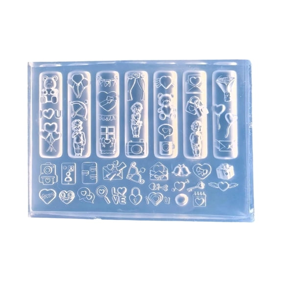 Professional Nails Art Molds Delicate Shape Small Accessories Mold Nails Decorative Molds for Salon Manicure Decorations