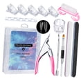 thumbnail image 1 of Professional Nails Tools Manicrure Pedicure Accesory Nails Extension Set with Gel Brush Nails File Clear False Nails, 1 of 8