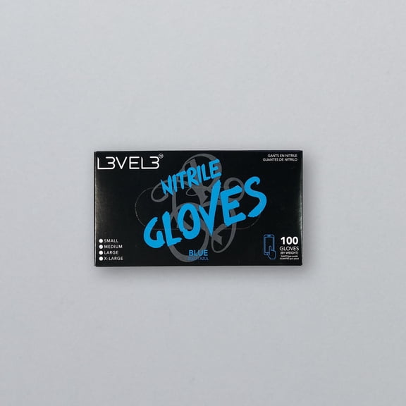 L3 Level 3 Nitrile Gloves - Professional Heavy Duty Disposable Gloves - Latex Free - Fits Snug - Box of 100