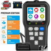 SPEEDWOW OBD2 Scanner, Car Code Reader Diagnostic Tool with Battery Tester, Check Engine Code Reader with Live Data, Cloud Printing, DTC Lookup, Freeze Frame, Car Scanner for All Vehicles Since 1996