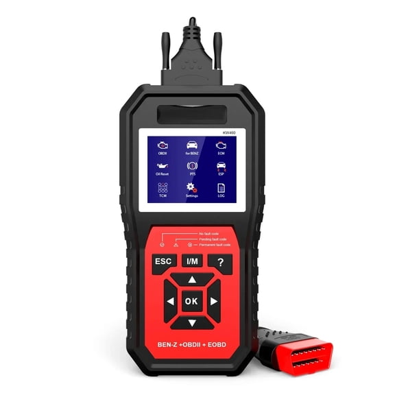 Professional OBD2 Scanner KW460 Code Reader for ABS Airbag Oil ABS EPB DPF SRS TPMS Reset Car OBD2 Diagnostic Tool