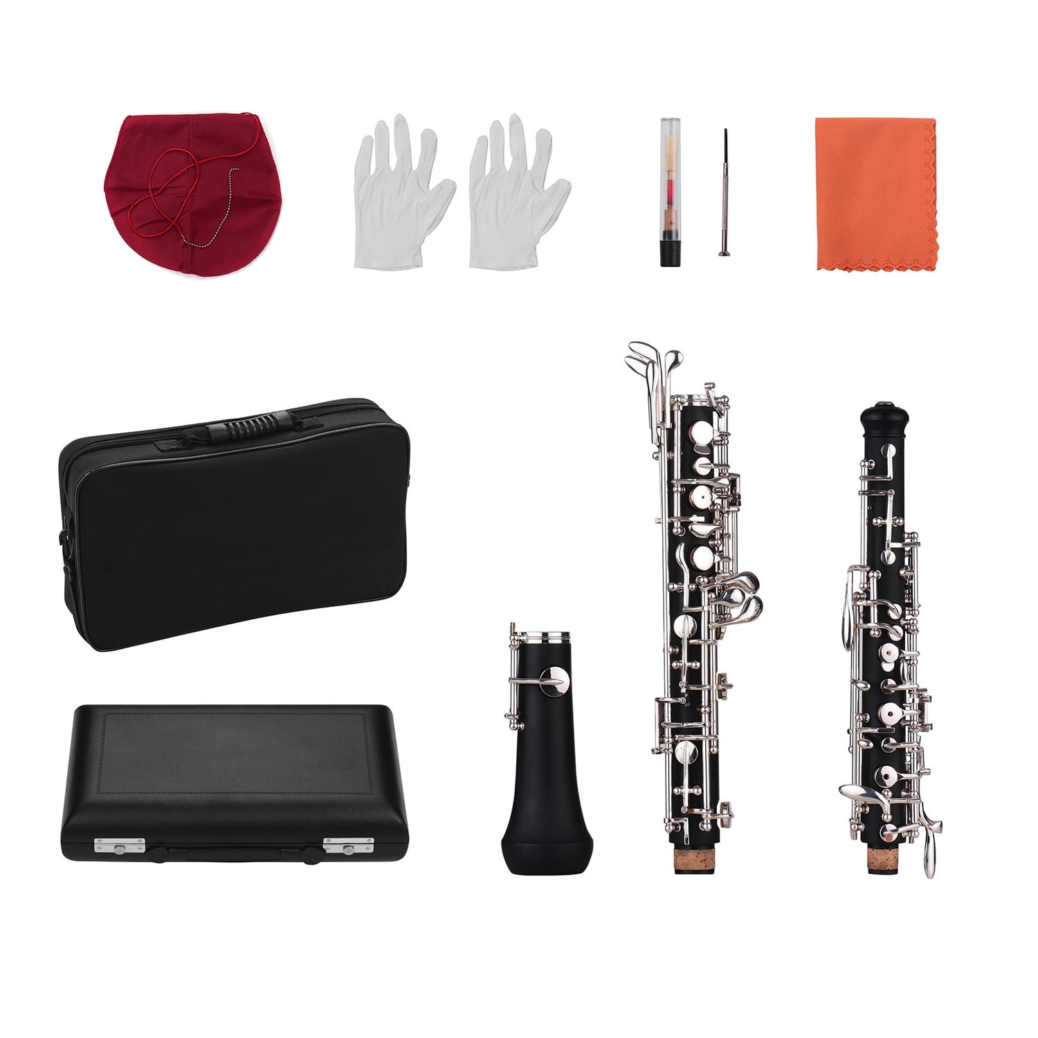 Professional Oboe C with Silver-Plated Keys, High-Quality Professional Oboe C with Silver-Plated Keys, High-Quality