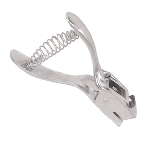 Professional Oval Hole Puncher 8 Sheets Capacity Heavy Duty Alloy Punching Pliers For Paper PVC Laminated Film Document