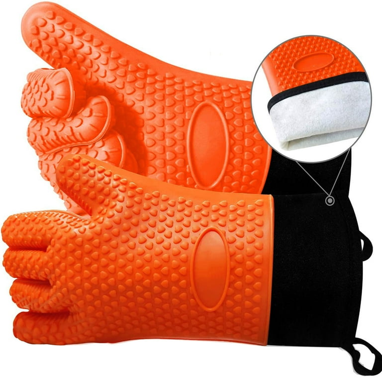 Silicone Oven Mitts Heat Resistant Gloves