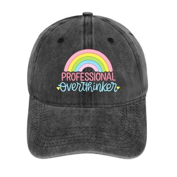 Professional Overthinker Hat Adjustable Funny Fashion Unisex Baseball Cap For Men Women