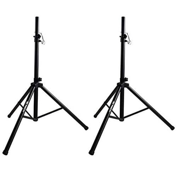 Professional PA DJ 2 Tripod Speaker Stands,35mm Compatible Insert, 4-6ft Adjustable Height, for Stage/Studio Monitor/Home Audio