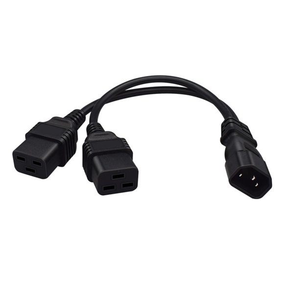 Professional PDU Power Adapter Splitter C14 TO 2xC19 Splitter Power Cord