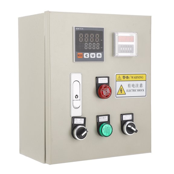 Professional PID Temperature Control Box with M6 Thermocouple Sensor | High Precision Digital Display Thermostat Box 220V AC 7.5KW (13.78 x 10.63 x 7.87 inches / 35.0 x 27.0 x 20.0 cm)