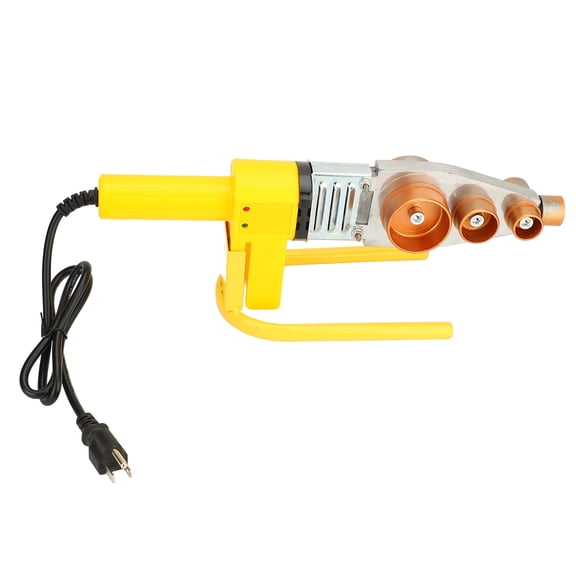 Professional PPR Pipe Hot Melt Machine, 110V Plastic Water Pipe Welder Kit with 6 Welding Dies and Steel Pipe Cutter for Plumbing Projects