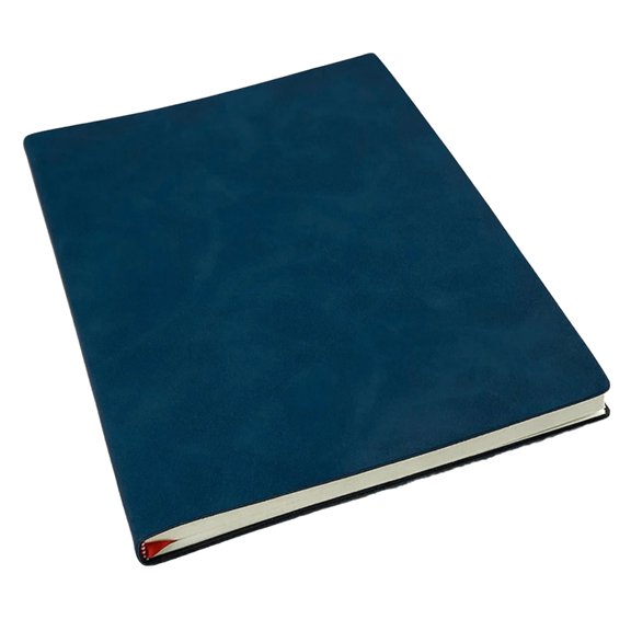 Professional PU Leather Notebook 160 Pages Wide Lined Ribbon Bookmarks Softcover Journal for Journaling And Note Taking