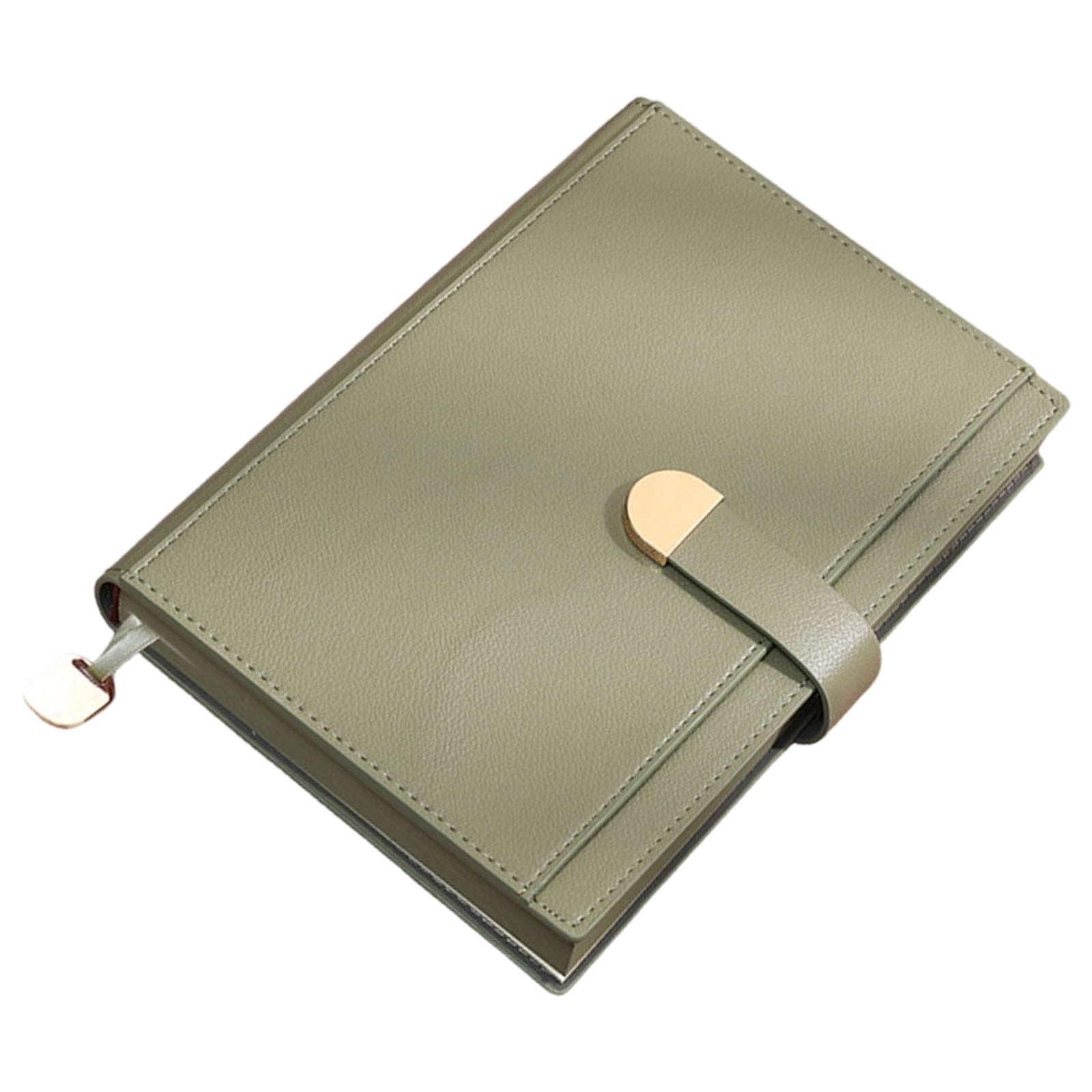 Professional PU Leather Notebook 300 Pages Lined Ribbon Bookmarks Button Closure Hardcover Journal for Writing