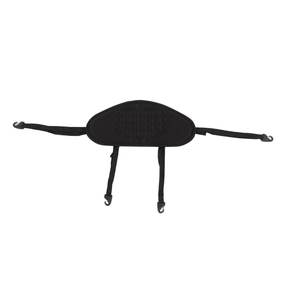 Professional Padded Kayak Backrest Cushion Comfortable Waterproof Canoe Back Support Pad with Adjustable Straps for Kayaking Canoeing Paddleboarding, Black, 20.8 x 9.4 inches / 52.8 x 24 cm