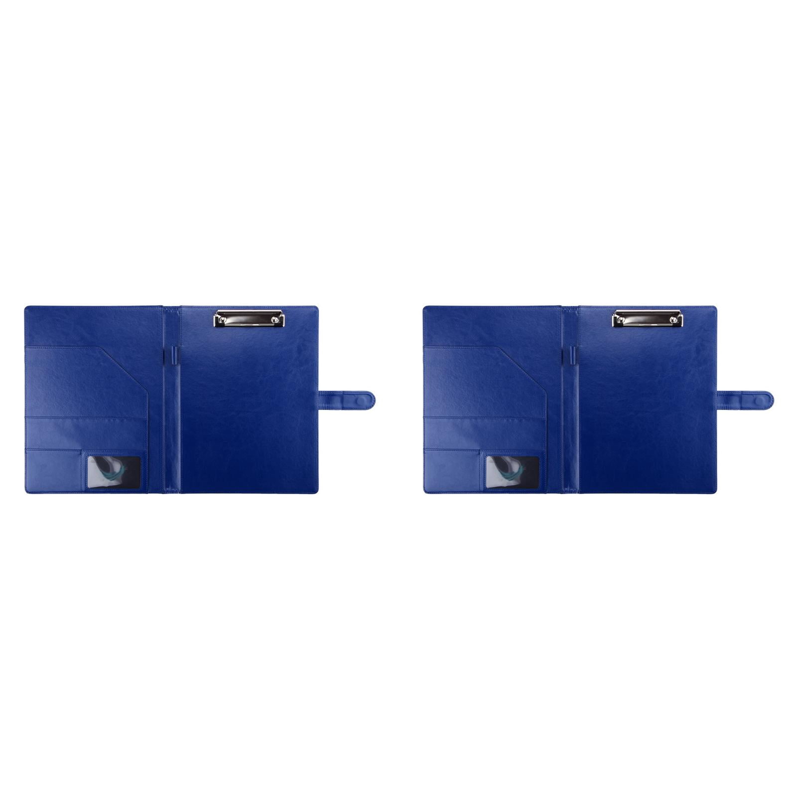 Professional Padfolio with Clipboard PU Leather Storage Clipboard Folder Portfolio Cover Legal Pad Holder for Letter Size A4 Writing Pad Notepad Resume Organizer for Business School Office