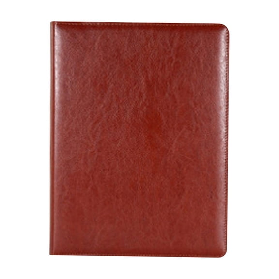 Professional Padfolio with Notepad Included, Faux Leather Portfolio Folder with Clipboard & Pen Holder, Resume Folder, Legal Pad Holder, Business Card Holder, A4 Letter Size, 1Pc(Brown,12.6x9.6")