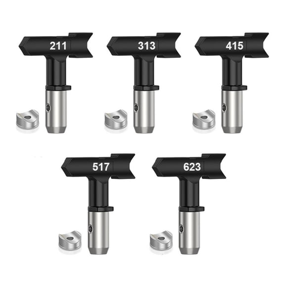 hejhncii 5Pieces Airless Sprayer Nozzle Paint Sprayer Tips For Various Painting Tasks
