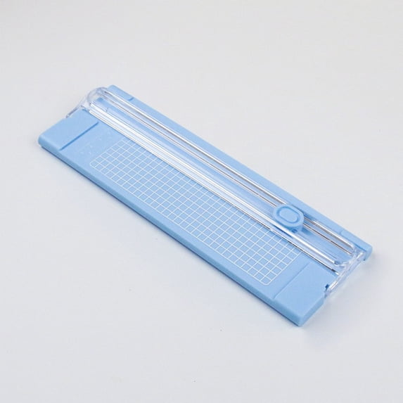 Professional Paper Cutter, Heavy Duty Precision Paper Trimmer with Safety Guard and Alignment Grid for Photos, Cardstock, and Office Documents B#062 Blue