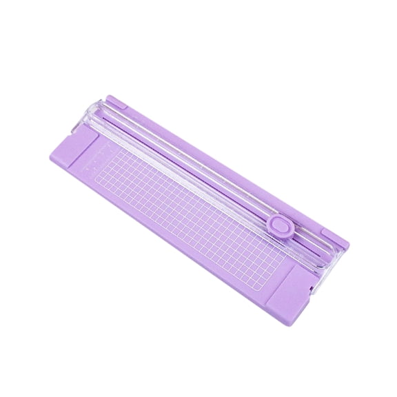 Professional Paper Cutter Trimmer Precision Guillotine for 12 Inch Paper Cutting Machine with Security Guard for Cardstock Photo Crafting 10x4 Inch Purple