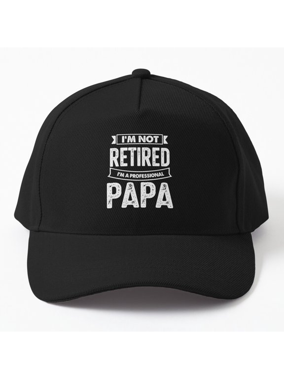 Professional Pappa Baseball Hat, Retirement Family Role Statement Graphic Design, Classic Cap