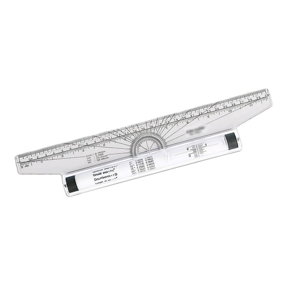 Professional Parallel Ruler with Scale Markings Portable Clear Rolling Drawing Ruler for Architectural Drafting