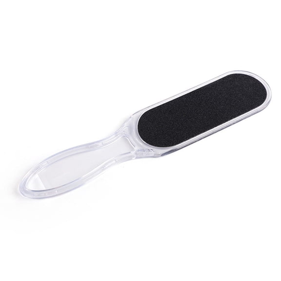 Professional Pedicure Foot File,Transparent Handle Sandpaper Foot File- Immediately Reduces calluses and Corns to Powder for Instant Results,Safe Tool (Black)