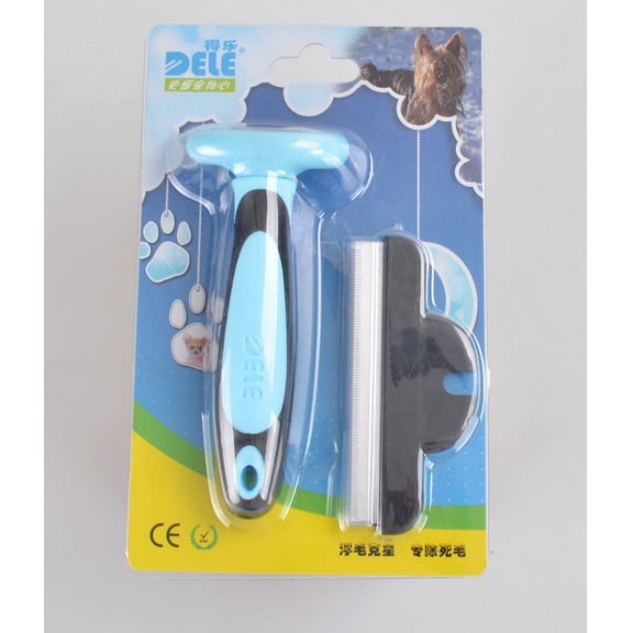 Professional Pet Grooming Comb, Anti-Static Hair Removal Brush for Dogs & Cats, Smooth Deshedding without Pulling