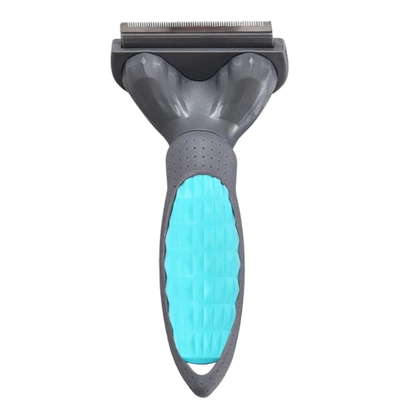 Professional Pet Grooming Deshedding Brush, Medium Size Self-Cleaning Hair Remover Comb for Dogs & Cats, Efficient Undercoat Shedding Tool with Non-Slip Handle for Pet Lovers
