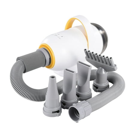 Professional Pet Grooming Dryer, Adjustable Speed and Temperature Control with 3 Nozzles for Long-Hair Dogs and Cats