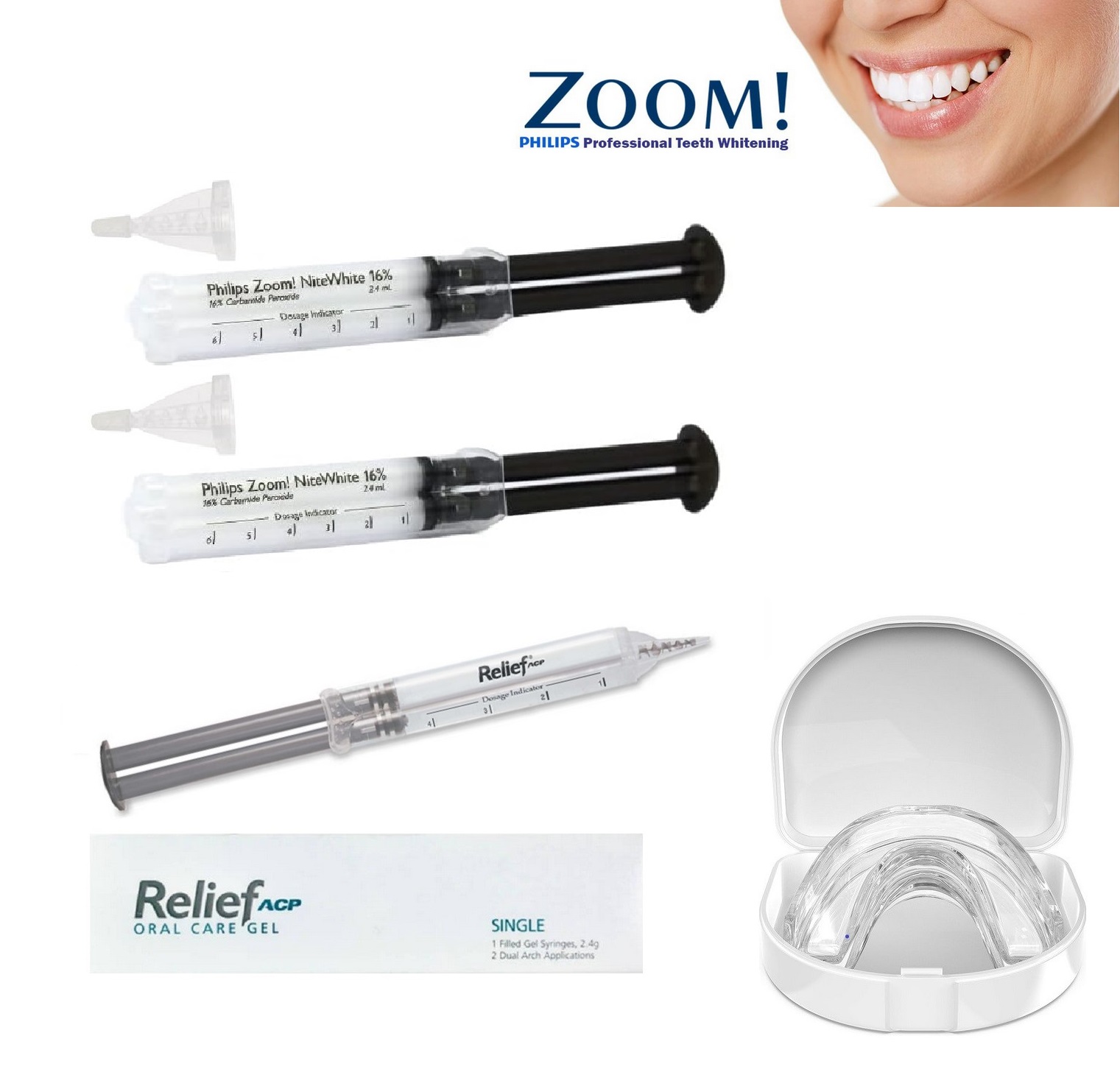 Professional Philips Zoom Teeth Whitening Kit 16 Nite White One