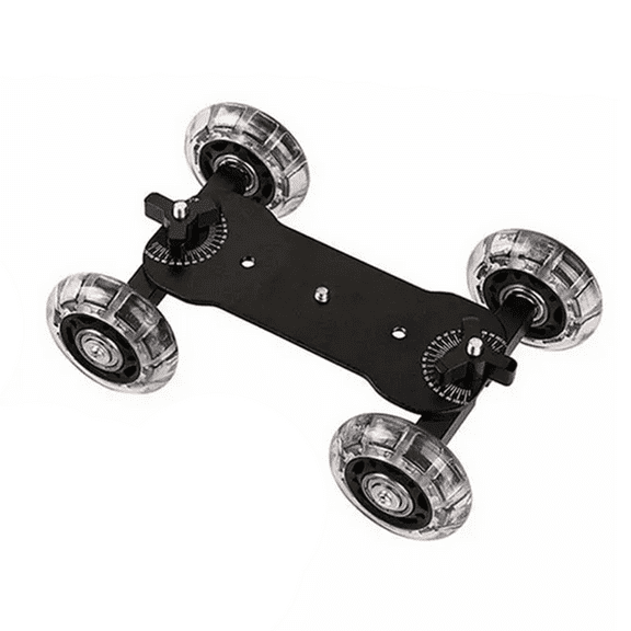 Professional Photography Dolly Car for Cameras and SLRs, Smooth and Dynamic Shots, Silicone and Alloy