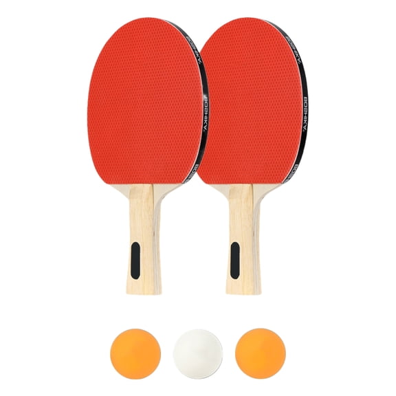 Professional PingPong Rackets Comfortable Grip Table Tennis Bats with 3 Balls